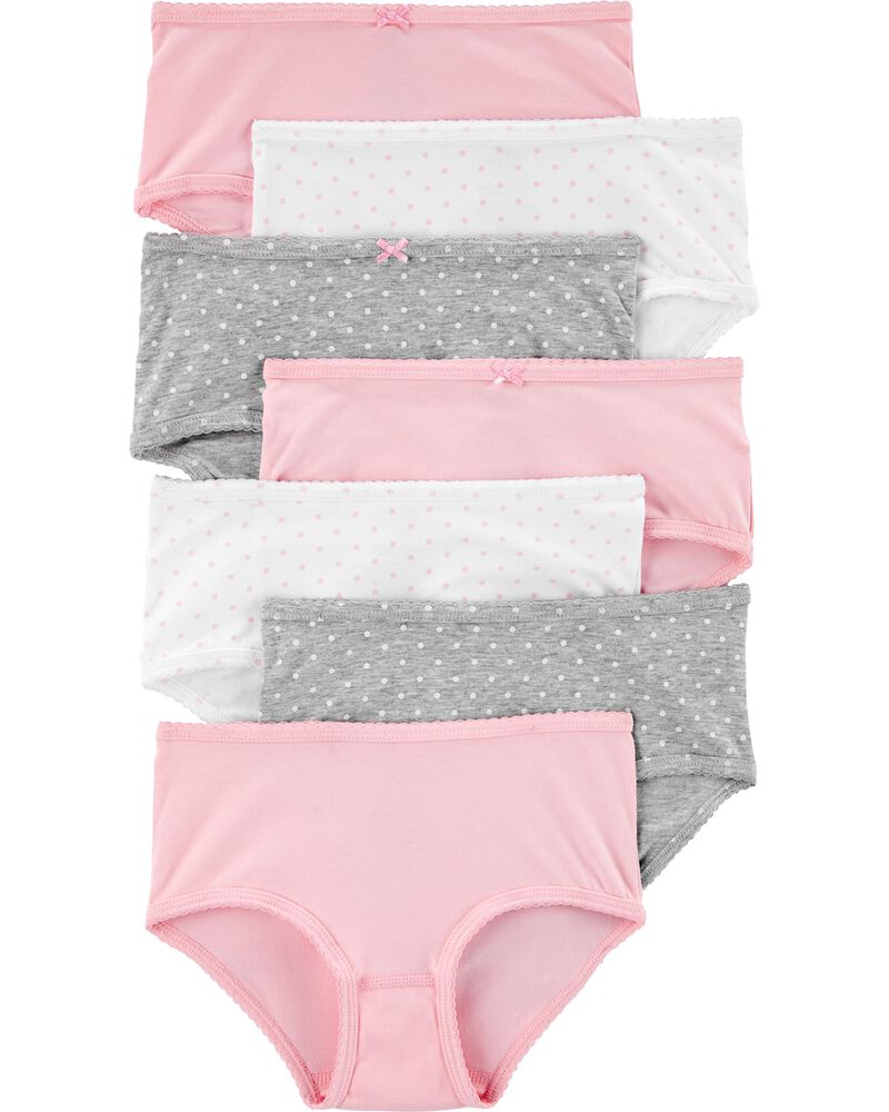 Kid 7-Pack Stretch Cotton Undies, image 1 of 2 slides