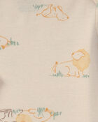 B&eacute;b&eacute; - Ensemble 3 pi&egrave;ces cache-couche et pantalon &agrave; motif lion &ndash; Jaune/Ivoire, image 3 sur 4 diapositives