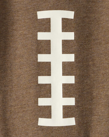 Baby Boy Football Long-Sleeve Graphic Bodysuit - Brown, 