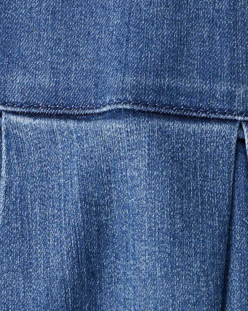 Kid Pull-On Denim Skort, image 3 of 4 slides
