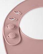 Baby 2-Pack Silicone Bibs, image 4 of 4 slides