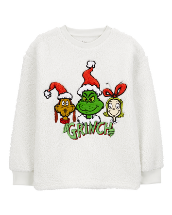 Kid Grinch Fuzzy Pullover, 