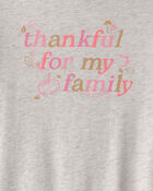 Filles - T-shirt manches longues &agrave; imprim&eacute; &laquo;Thankful&raquo; &ndash; Gris, image 2 sur 2 diapositives
