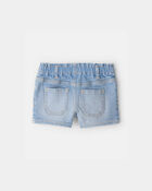 Baby Girl Denim Shorts - Light Wash, image 2 of 4 slides