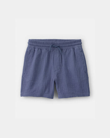 Boys Gauze Shorts - Blue, 