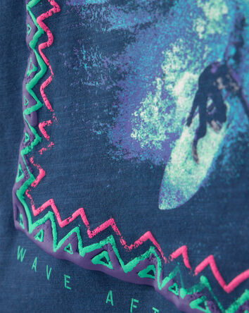 Gar&ccedil;ons - T-shirt &agrave; imprim&eacute; surf - Bleu, 