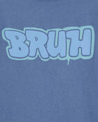 Kid Bruh Graphic Tee - Blue, image 2 of 3 slides