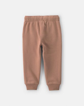 Toddler Boy Fleece Joggers - Brown, 