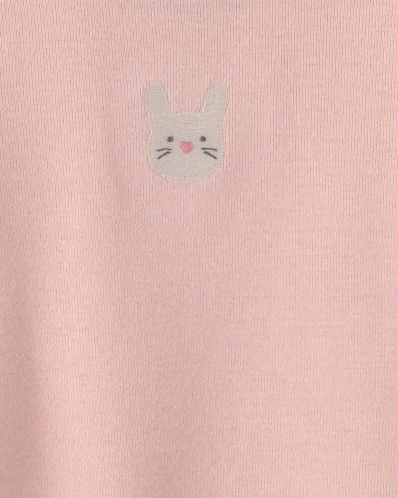 Baby Girl 6-Pack Bunny Long-Sleeve Bodysuits - Pink/Ivory, image 2 of 8 slides