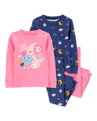 Baby 4-Piece Space 100% Snug Fit Cotton Pyjamas, image 1 of 5 slides