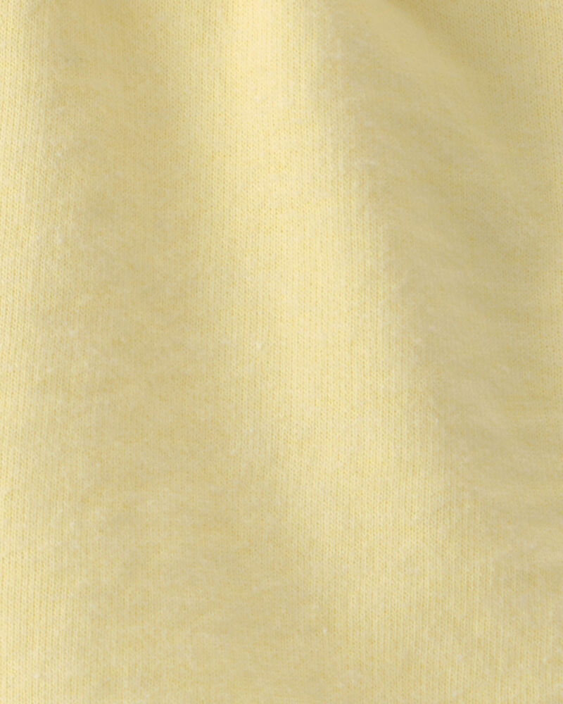 Baby Girl French Terry Shorts - Yellow, image 3 of 4 slides