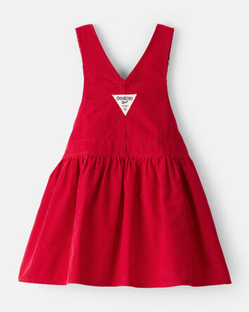 Toddler Girl Corduroy Skirtall - Red, 
