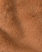 Baby Girl Faux Fur Vest - Brown, image 3 of 4 slides