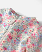 B&eacute;b&eacute; fille - Maillot &agrave; volants en mat&eacute;riaux recycl&eacute;s &agrave; imprim&eacute; de prairie, image 3 sur 4 diapositives