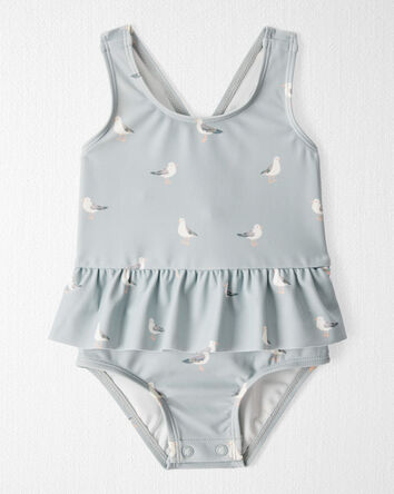 Bébé Maillot de bain volanté en matériaux recyclés à mouette , 