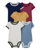 Baby  5-Pack Short-Sleeve Bodysuits, image 1 of 7 slides