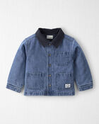 Toddler Organic Cotton Denim Barn Jacket, image 1 of 3 slides
