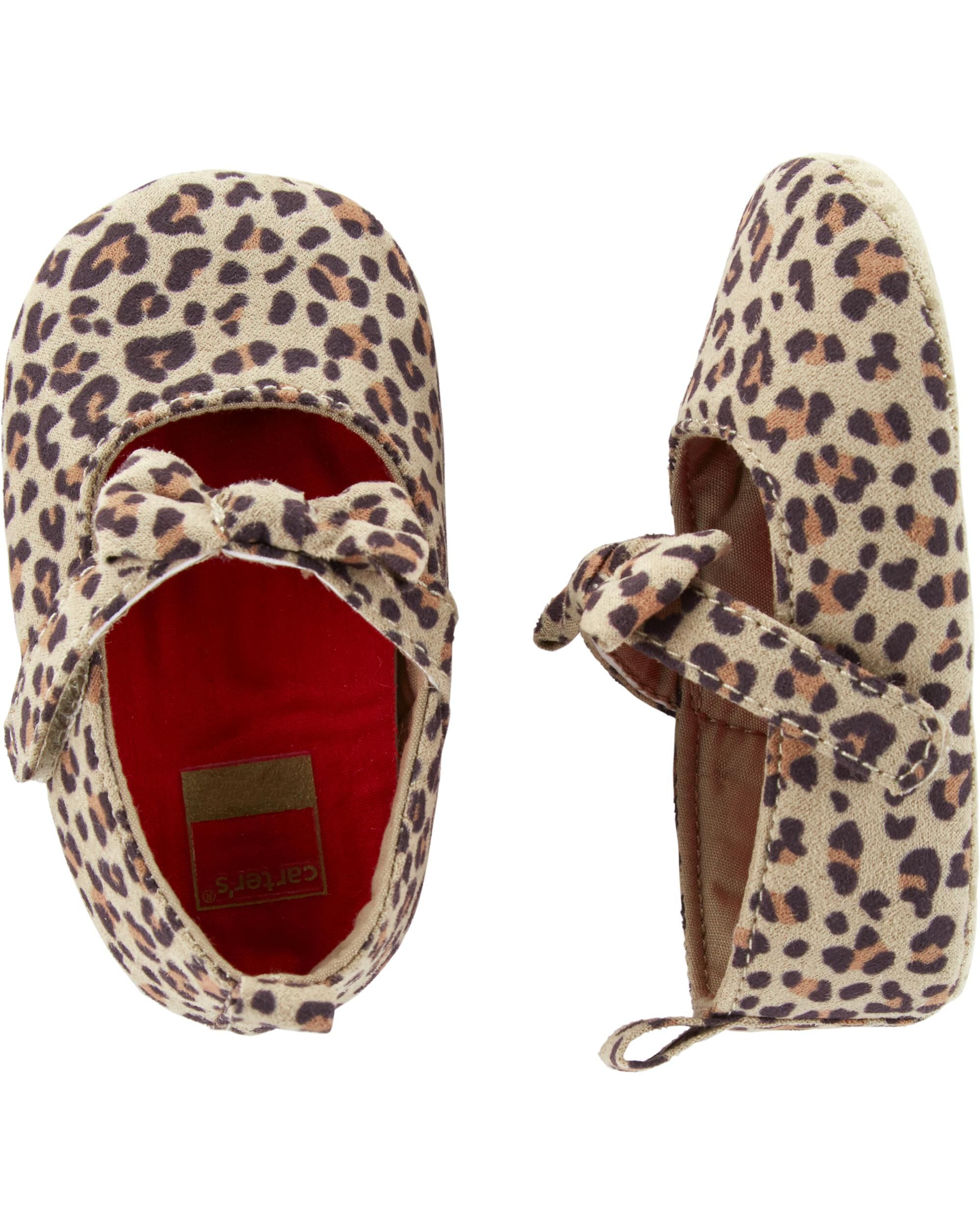 cheetah baby shoes