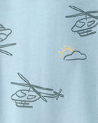 Baby Boy Helicopter T-Shirt - Blue, image 2 of 3 slides