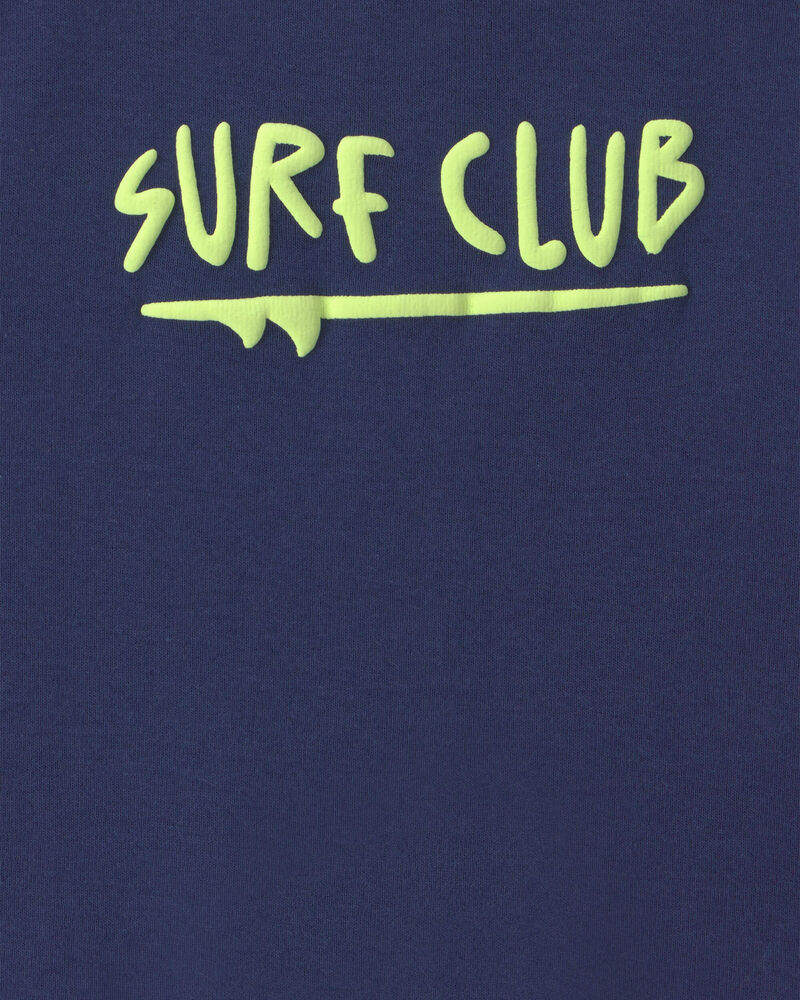 Baby Boy 'Surf Club' Short Sleeve Romper - Navy Blue, image 5 of 6 slides