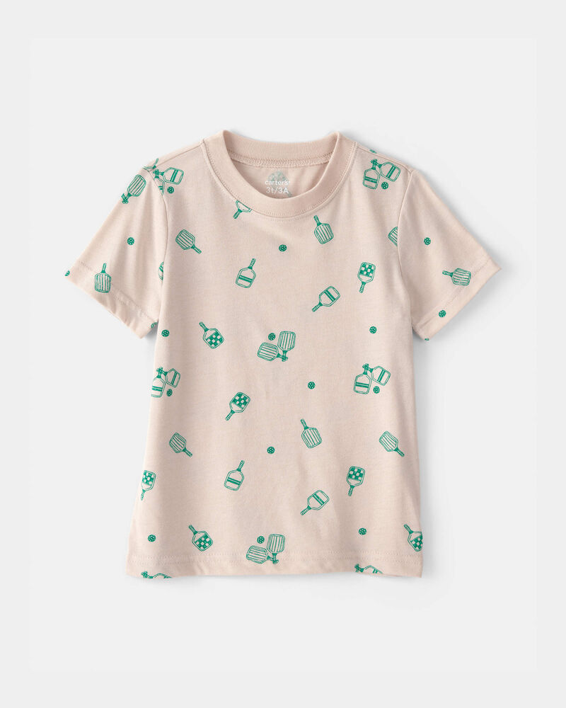 Tout-petit - T-shirt &agrave; motif pickleball - Brun, image 1 sur 2 diapositives