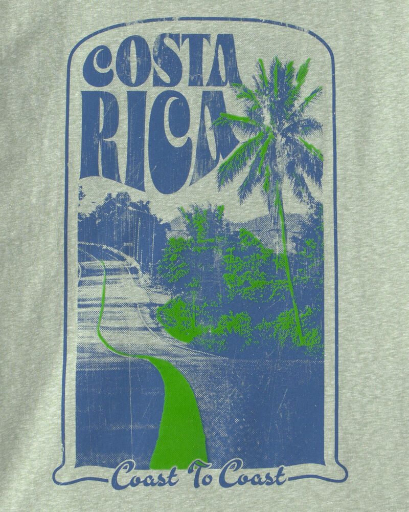 Boys 'Costa Rica' Beach Graphic Tee - Green, image 3 of 4 slides