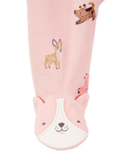 Baby Girl Dog Print 2-Way Zip Cotton Sleeper pyjamas, image 2 of 4 slides