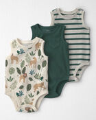 Baby Boy 3-Pack Organic Cotton Bodysuits, image 1 of 6 slides