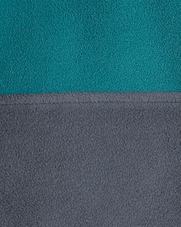 Boys Colour Block Microfleece Quarter-Zip Pullover, 