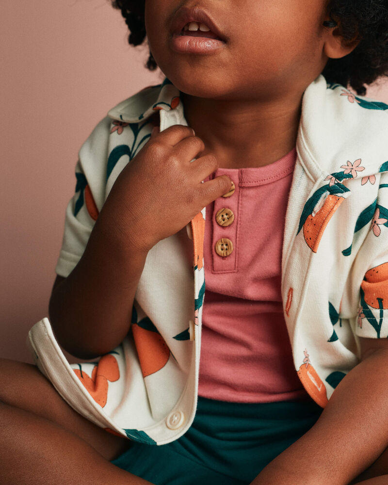 Toddler Boy Henley Tank - Burgundy, image 4 of 5 slides