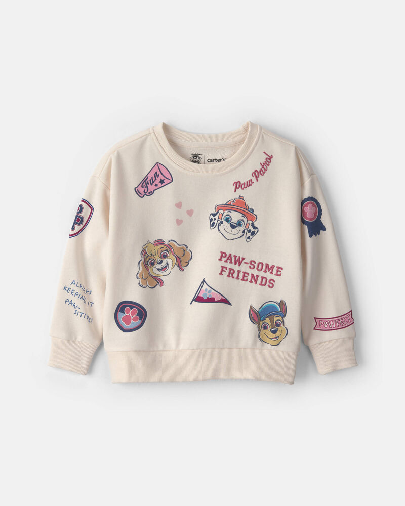 Toddler Girl Paw Patrol&reg; Pullover Sweatshirt - Cream, image 1 of 4 slides