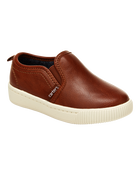 Toddler Faux Leather Casual Sneakers, image 1 of 5 slides