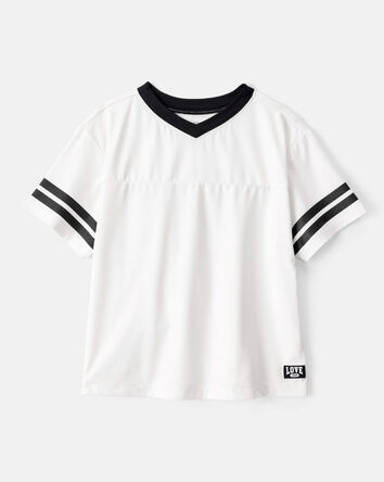 Girls Short-Sleeve Top - White, 