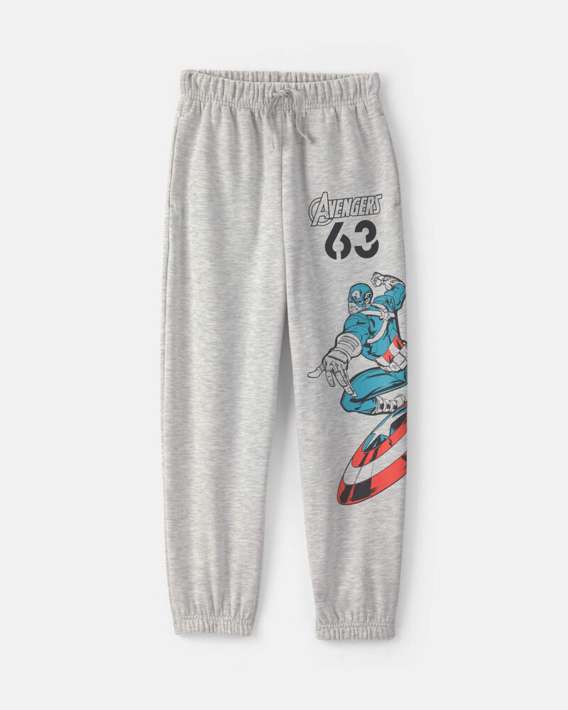 Boys &copy;Marvel Avengers Fleece Joggers - Grey, image 1 of 3 slides