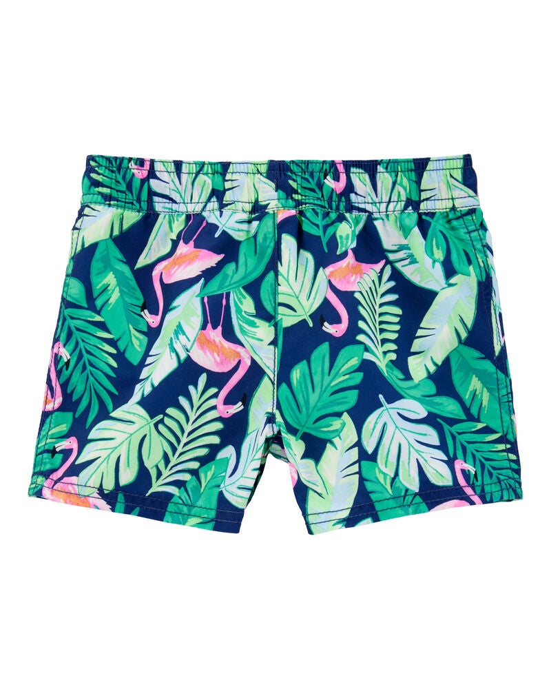 Enfant en bas âge Short maillot de bain imprimé tropical, image 2 sur 5 diapositives
