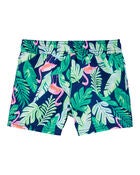 Enfant en bas âge Short maillot de bain imprimé tropical, image 2 sur 5 diapositives
