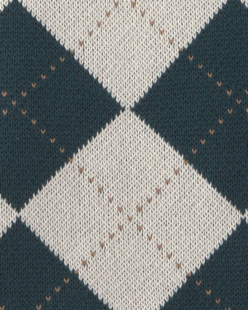 Gilet tricot &agrave; motif argyle pour tout-petit, image 4 sur 4 diapositives
