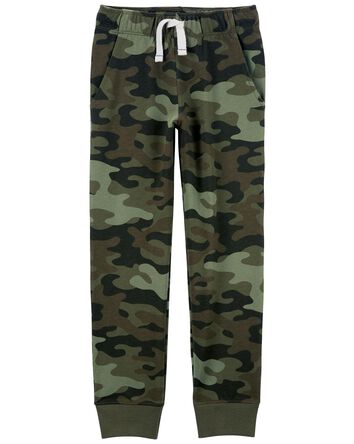 Camo Pull-On French Terry Joggers, 