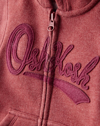 Baby Boy Kid OshKosh Logo Zip Jacket - Red, 