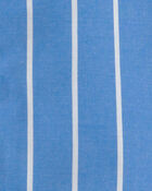 Toddler Boy Striped Loose Fit 2-Piece Pyjama Set - Blue, image 4 of 5 slides