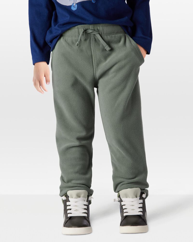 Toddler Pull-On Microfleece Sweatpants, image 1 of 6 slides