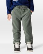 Toddler Pull-On Microfleece Sweatpants, image 1 of 6 slides
