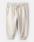 Baby Boy DayDream Fleece Joggers - Cream, image 1 of 4 slides