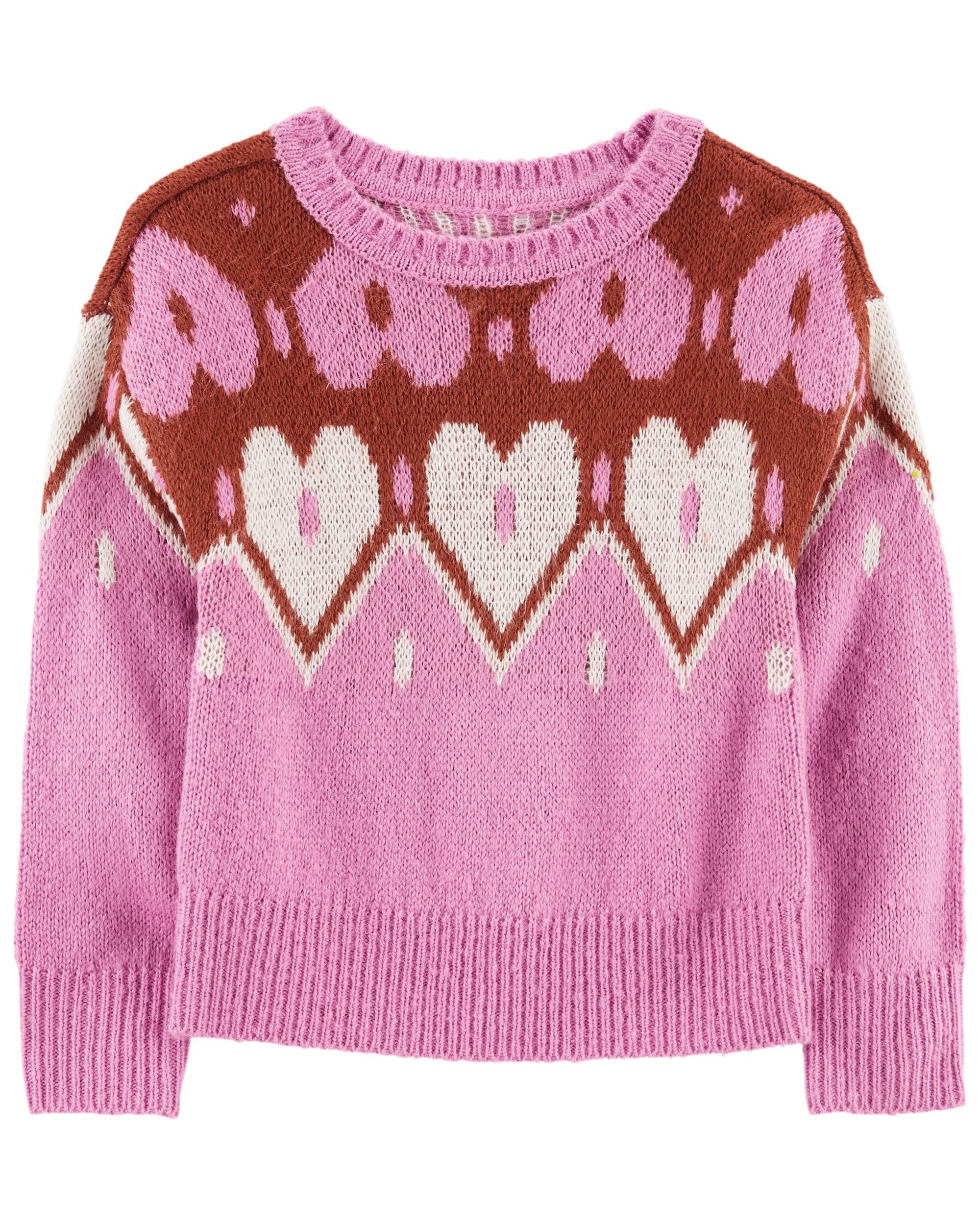 Pink clearance heart jumper