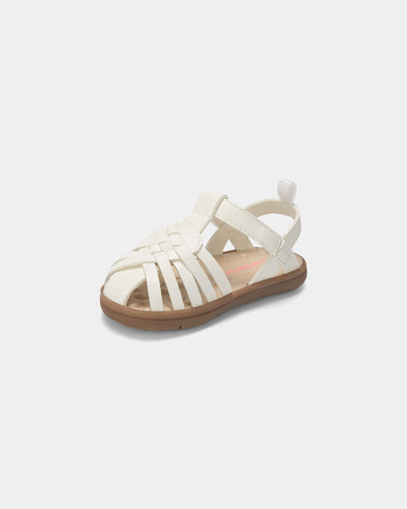 Baby Girl Every Step&reg; First Walker Sandals - White, image 6 of 6 slides