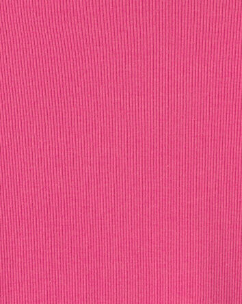 Filles - Haut manches longues en tissu c&ocirc;tel&eacute; - Rose, 