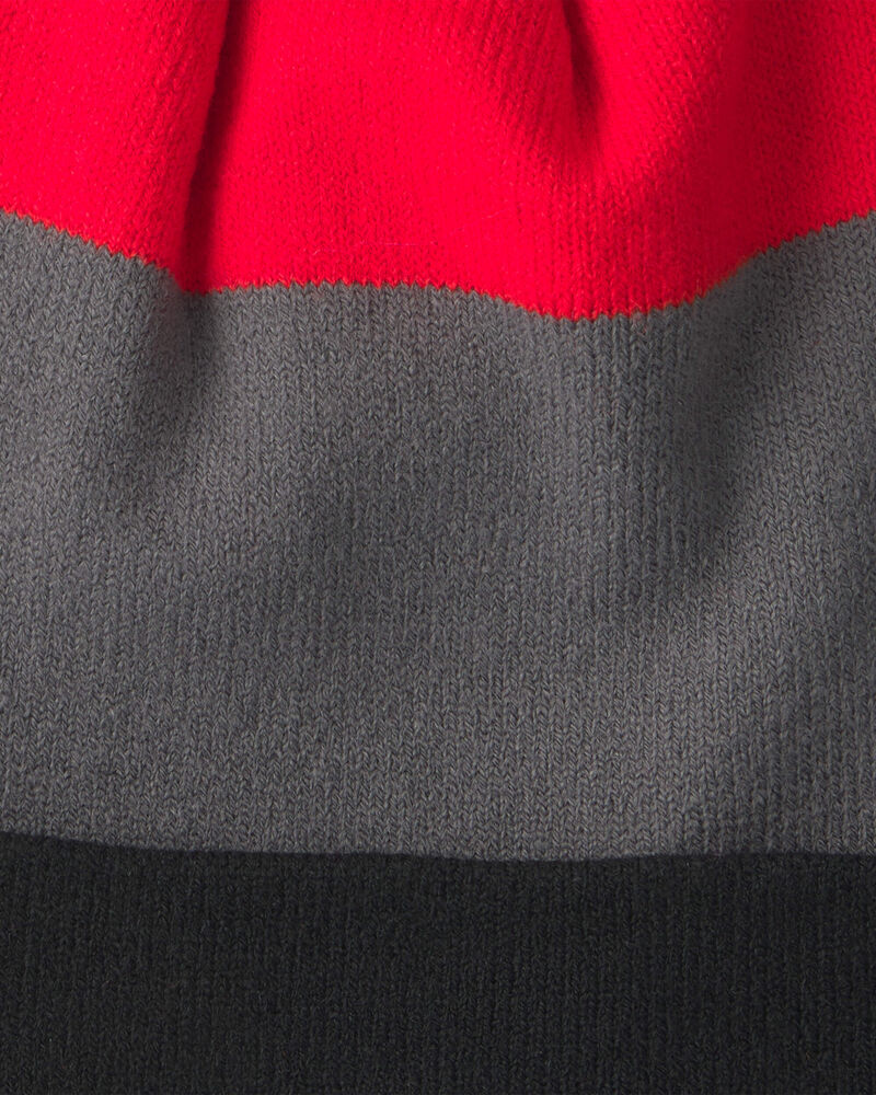 Boys Kombi Level Pom Hat - Black, image 2 of 2 slides