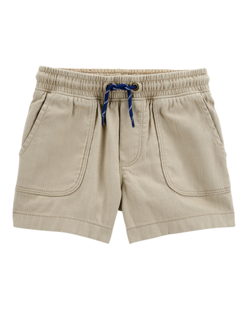 Baby Cotton Blend Shorts - Khaki, 