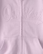 Tout-petit fille - Blouson &agrave; capuchon et fermeture &agrave; glissi&egrave;re, motif logo OshKosh - Mauve, image 3 sur 3 diapositives