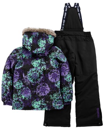 Kid 2-Piece Snowsuit With Bonus Hat And Neck Warmer, 